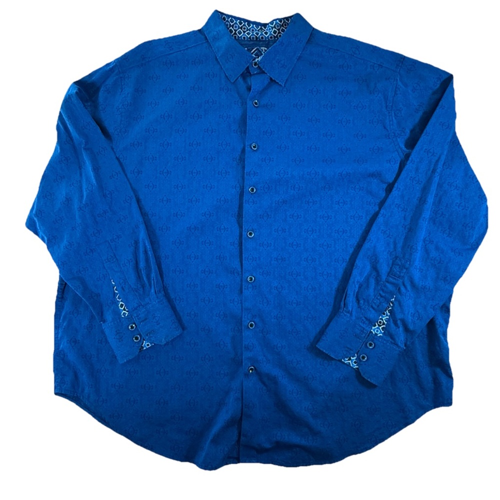 Robert Graham Turquoise Paisley / Scroll Long Sleeve Button Down‎ Shirt